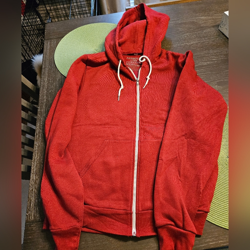 NWOT Assholes Live Forever Hoodie- Medium